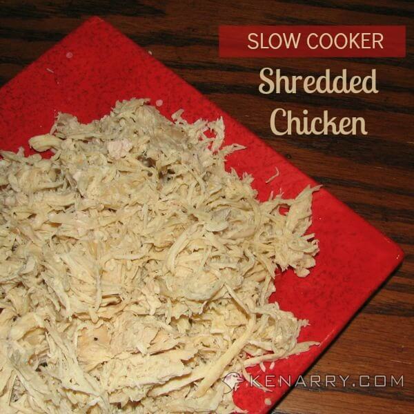 Easy Shredded Chicken in a Crockpot