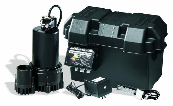 Wayne ESP25 12-Volt 3300 Gallons Per Hour Battery Back Up Sump Pump System - Kenarry.com