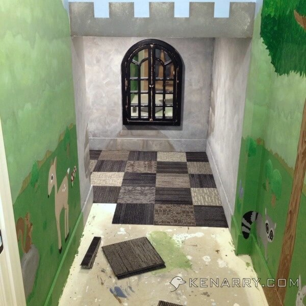 Castle Playroom Floors: Creating Space with Carpet Squares - Kenarry.com