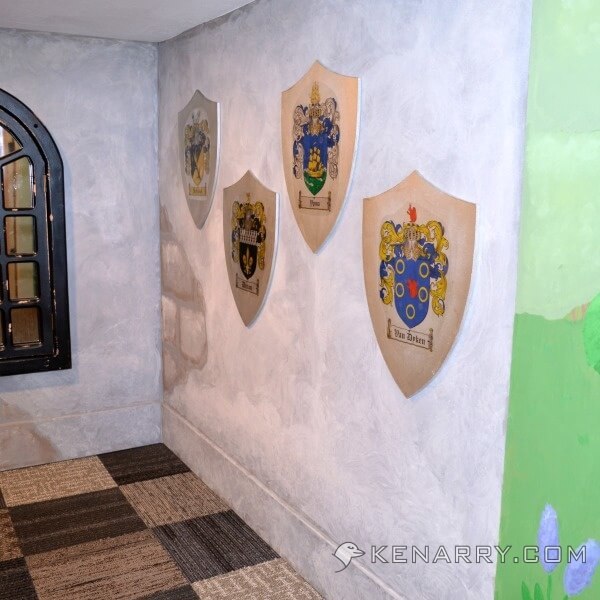 Castle Playroom Shields and Decor: Setting a Medieval Scene - Kenarry.com