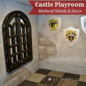 Castle Playroom Shields and Decor: Setting a Medieval Scene - Kenarry.com