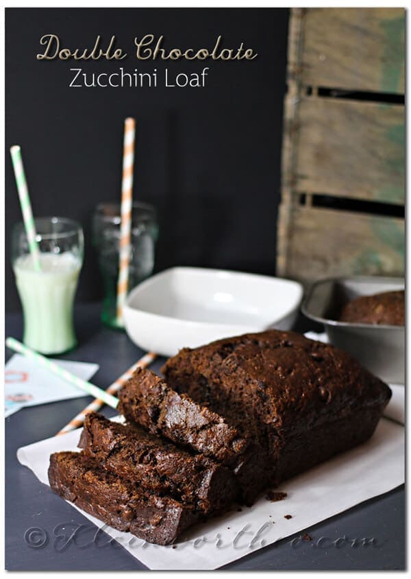 Double Chocolate Zucchini Loaf by Kleinworth & Co - Zucchini Recipes - Kenarry.com