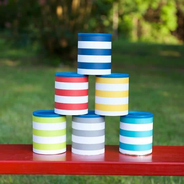 Tin Can Toss Game from Crafts by Courtney