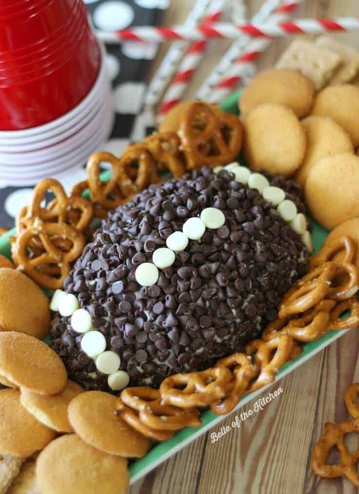 Impress your guests with this Game Day Chocolate Chip Cheesecake Ball. It's a perfect way to satisfy your sweet tooth while cheering on your favorite team!