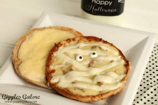 Yummy Mummy Pizza - Giggles Galore - Halloween Fun Food Ideas on Kenarry.com
