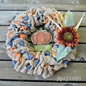 Fall Burlap Wreaths: 3 Beautiful DIY Craft Ideas