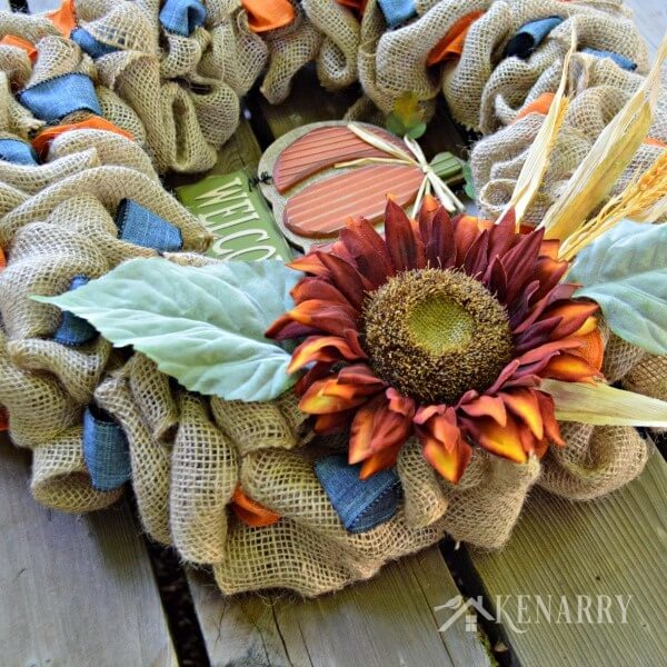 Fall Burlap Wreaths: 3 Beautiful DIY Craft Ideas