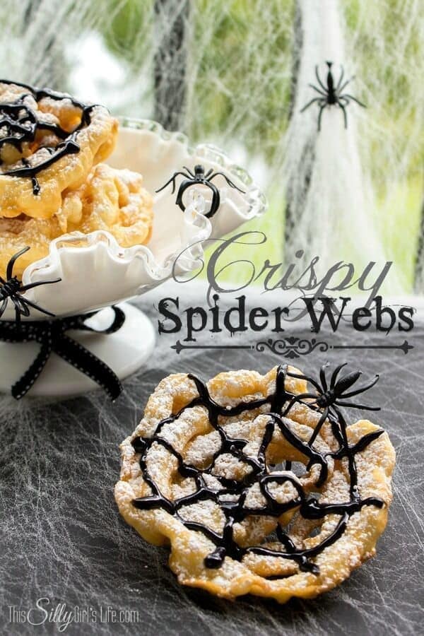 Crispy Spider Webs - This Silly Girl's Life - Halloween Fun Food Ideas on Kenarry.com