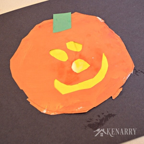 Halloween Jack O'Lantern Craft for Kids and Toddlers