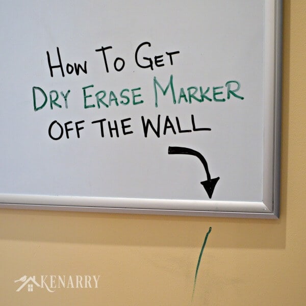 MUST PIN! Dry Erase Marker Removal - I know I'm going to need an easy way to get dry erase marker off walls sooner or later!