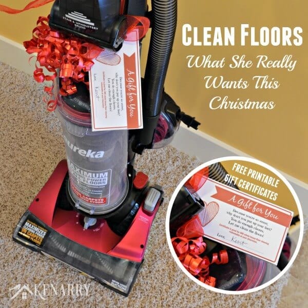 Free printable coupons to vacuum and clean floors. Great gift for Mother's Day, Valentine's Day, her birthday or anniversary too.
