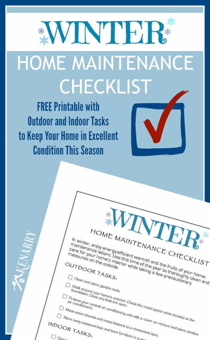 Winter Home Maintenance Checklist: Free Printable