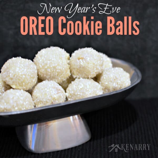 New Year's Eve OREO cookie balls