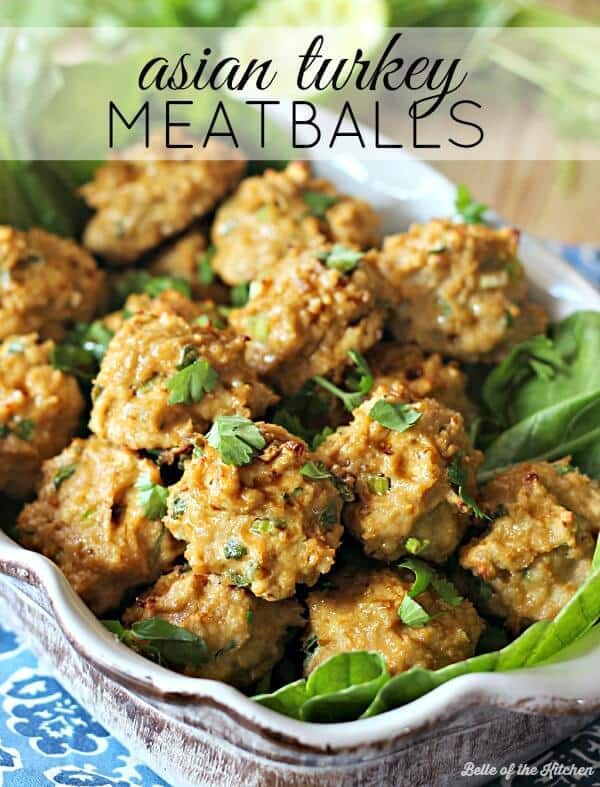 These Asian Turkey Meatballs are flavorful, easy, and make a perfect lightened up dinner option.
