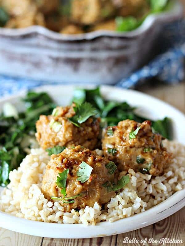 These Asian Turkey Meatballs are flavorful, easy, and make a perfect lightened up dinner option.