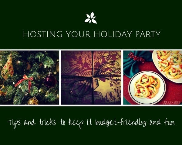 Great tips and tricks for how to host a budget-friendly holiday party!