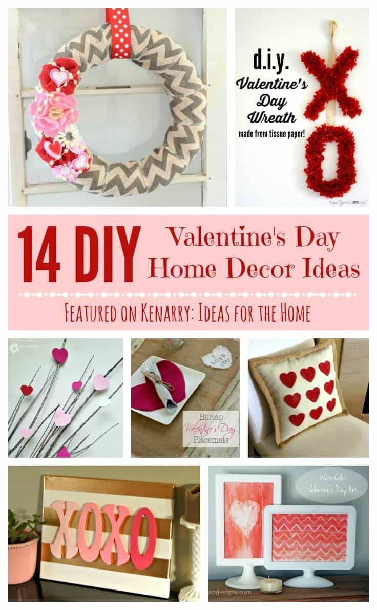 Love these DIY Valentine's Day home decor ideas! Red and pink hearts, XOXOs and more -- I can't wait to decorate my house for February.