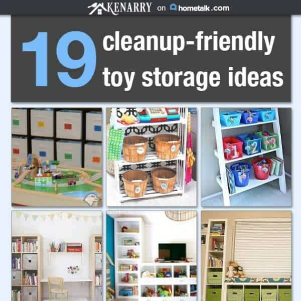 Are you tripping over toys in your home? Here are 19 toy storage and organization ideas on HomeTalk that will have your home cleaned-up in no time!