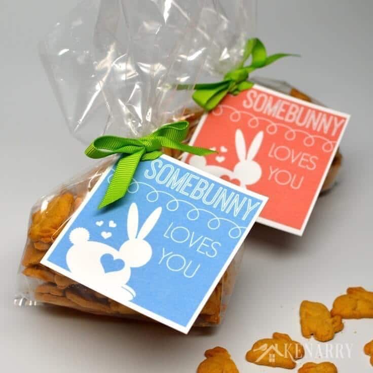 This is so cute! This free printable tag for Easter lets your child know "Somebunny Loves You". It would also work great as a valentine for friends and classmates at school.
