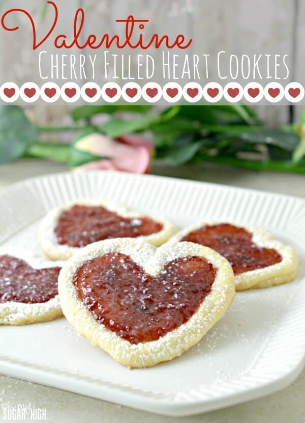 Valentine Cherry Filled Heart Cookies – Oh My! Sugar High featured on Ideas for the Home by Kenarry®