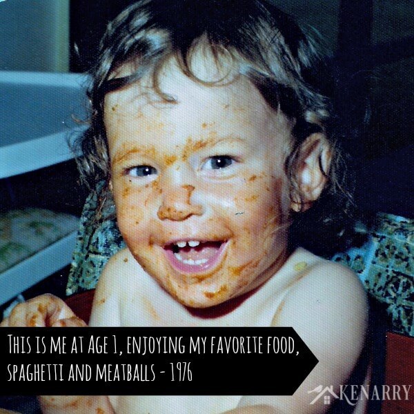 Enjoying the Best Homemade Spaghetti and Meatballs at Age 1