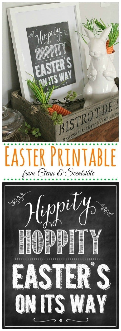 Easter Printable - Clean & Sensible featured on Ideas for the Home by Kenarry®