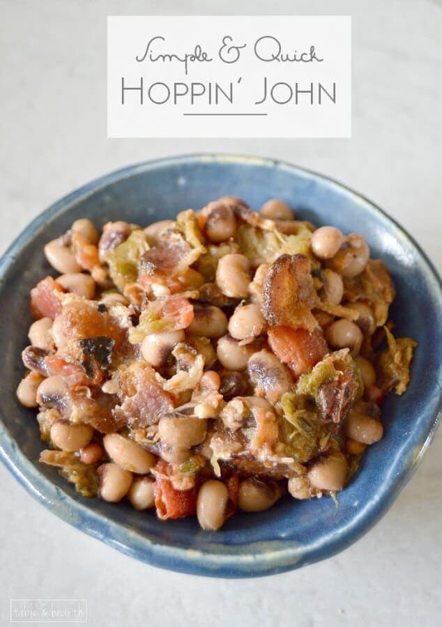Hoppin' John - A quick and flavorful southern side dish that's great for dinners! Recipe from Table & Hearth