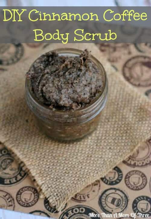 DIY Cinnamon Coffee Scrub - More Than a Mom of Three featured on Ideas for the Home by Kenarry®