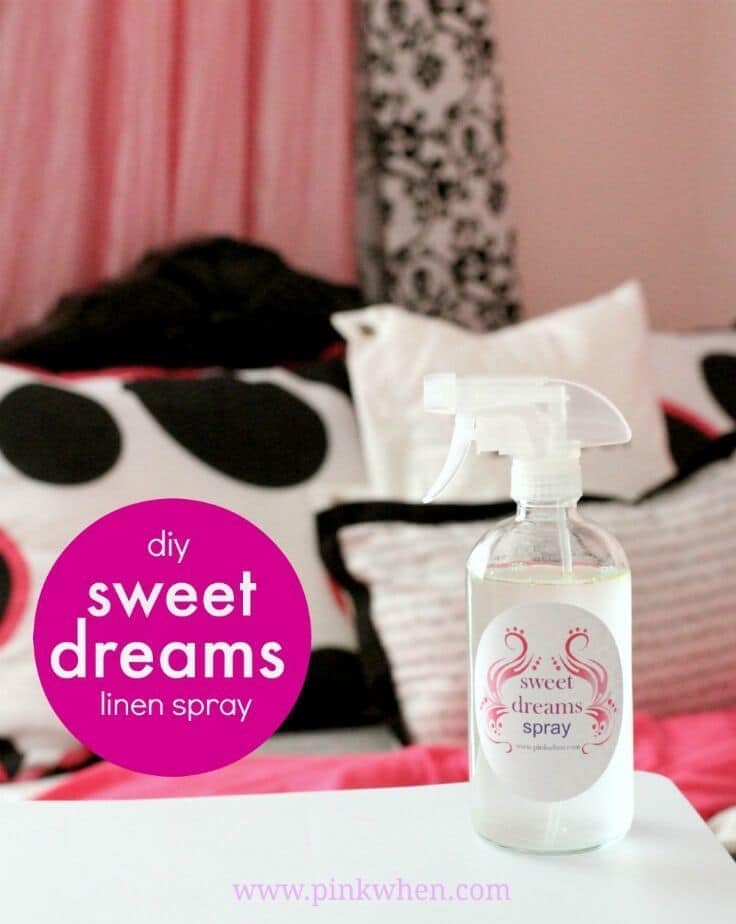 Sweet Dreams Linen Spray - Pink When featured on Ideas for the Home by Kenarry®