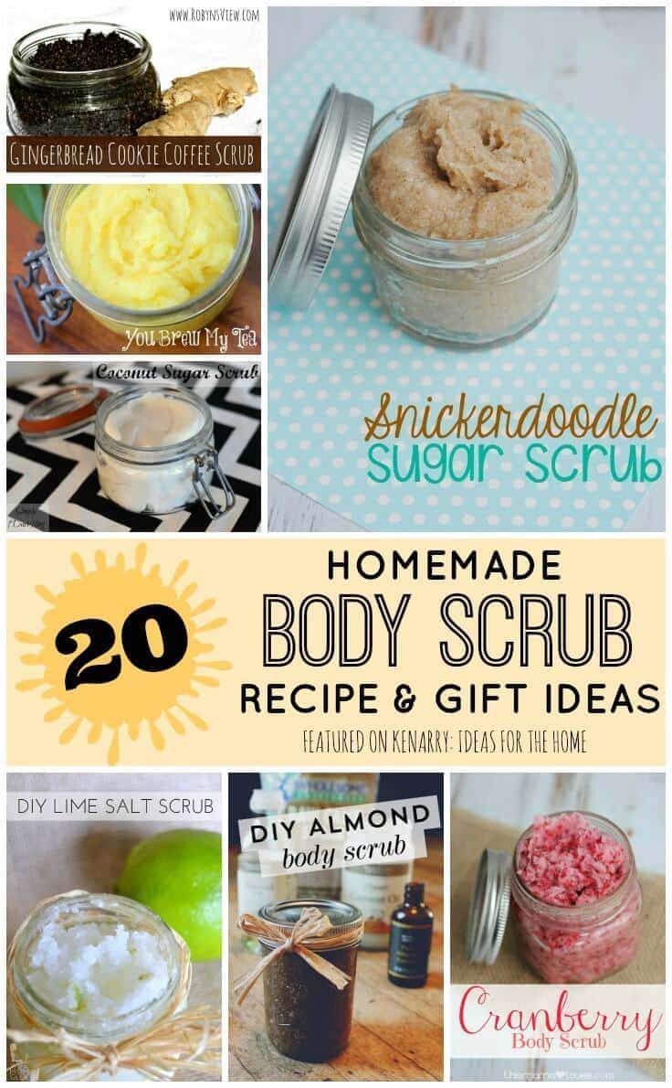 Every homemade body scrub recipe you need to make great gifts for Mother's Day, teacher appreciation, bridal showers, holidays and friends.