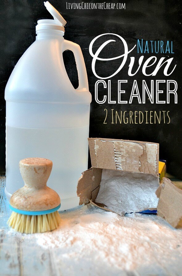 DIY Natural Oven Cleaner - Living Chic on the Cheap featured on Ideas for the Home by Kenarry®