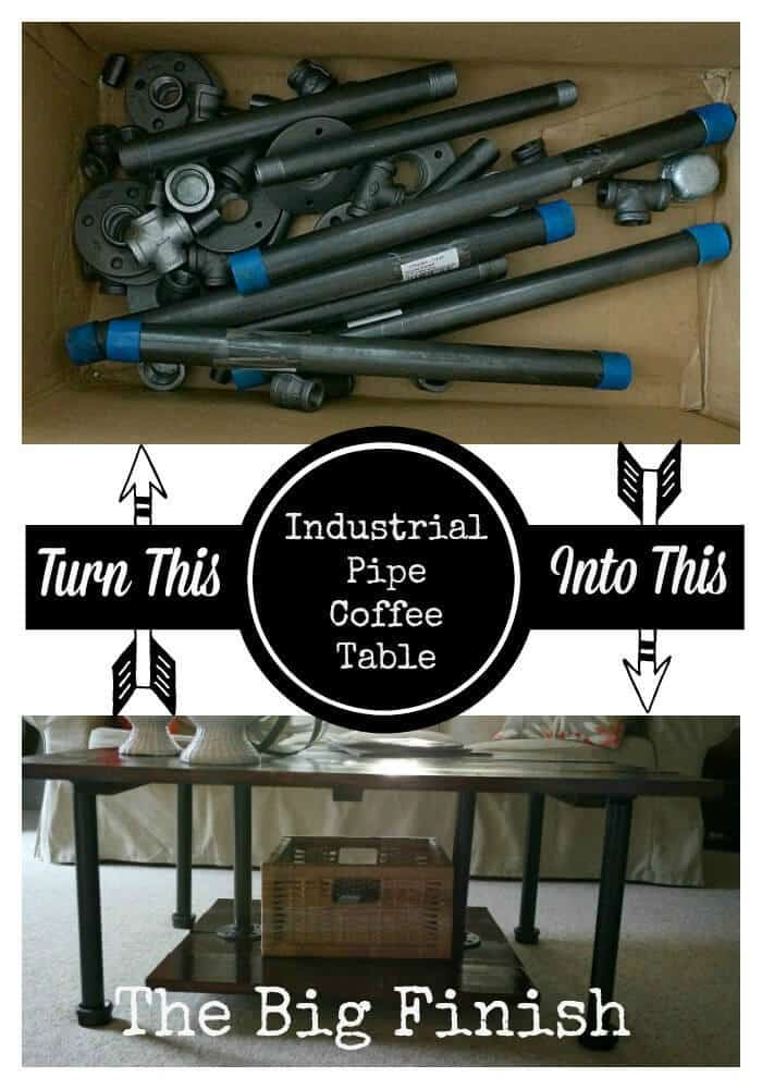Industrial Decor Coffee Table - Any Girl Can Do It featured on Kenarry: Idea for the Home
