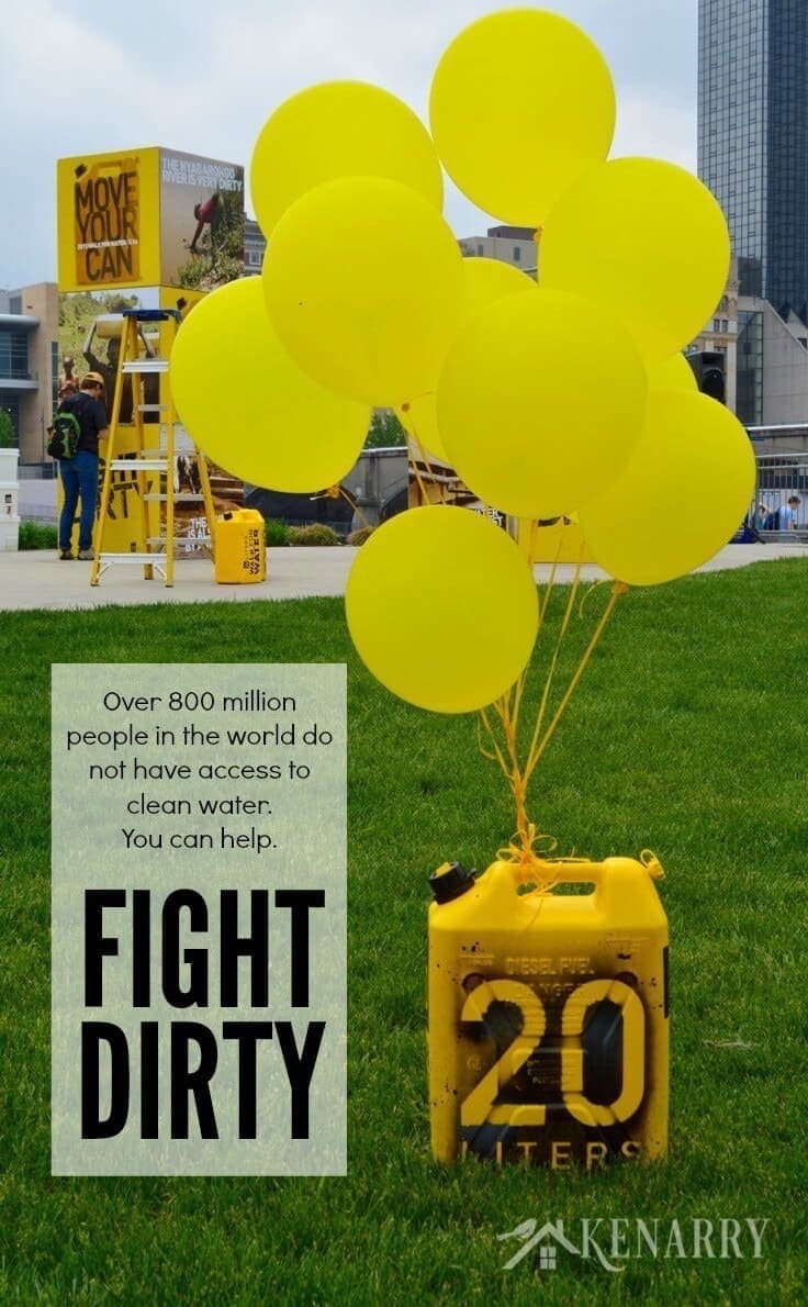 FIGHT DIRTY and help people who do not have access to clean water. You can make a difference. 20Liters.org provides water filters for homes in Rwanda.