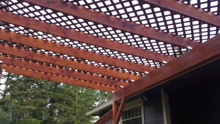 How To Build A Diy Covered Patio, How To Build A Wood Lattice Patio Cover
