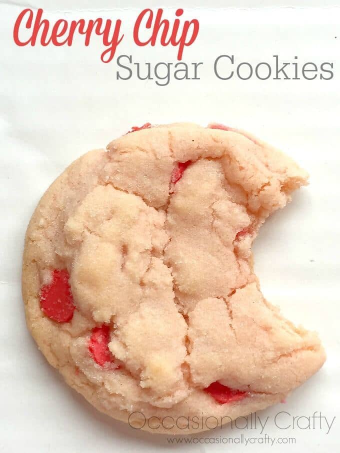 Cherry Chip Sugar Cookies - Occasionally Crafty featured on Ideas for the Home by Kenarry®
