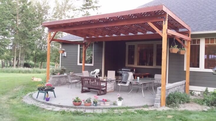 How To Build A Diy Covered Patio, Detached Patio Cover Next To House