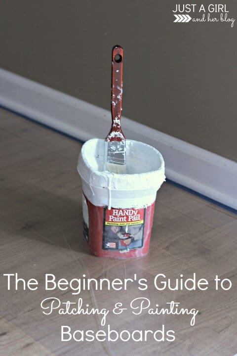 The Beginner's Guide to Patching and Painting Baseboards - Just a Girl and Her Blog featured in the Summer Spotlight