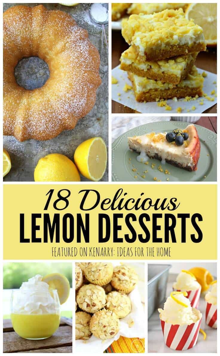 Wow! So many great lemon desserts to try this summer! I love these recipe ideas to make for a picnic, barbecue or party.