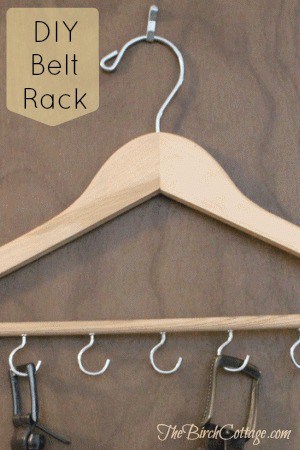 DIY: Belt Rack