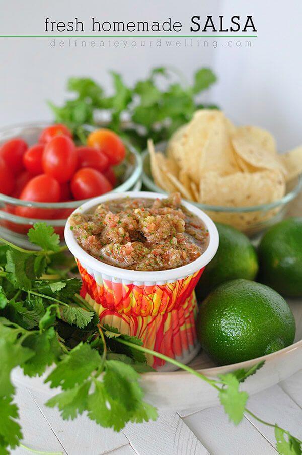 Fresh Homemade Salsa – Delineate Your Dwelling featured on Kenarry.com