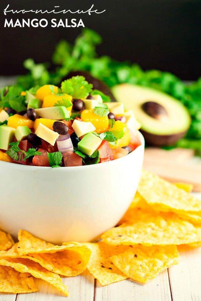 Two-Minute Mango Salsa – A Simple Pantry featured on Kenarry.com