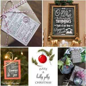 Collection of Christmas Printables by The Birch Cottage