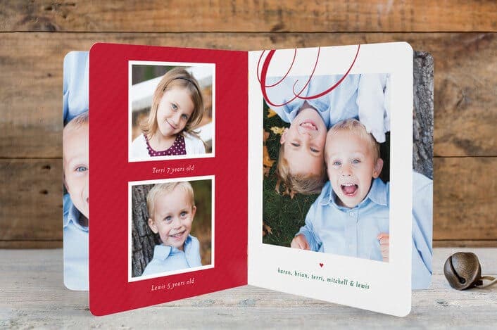 merry swashes holiday booklette cards from Minted.com - Holiday Card Checklist and Tips on Kenarry.com