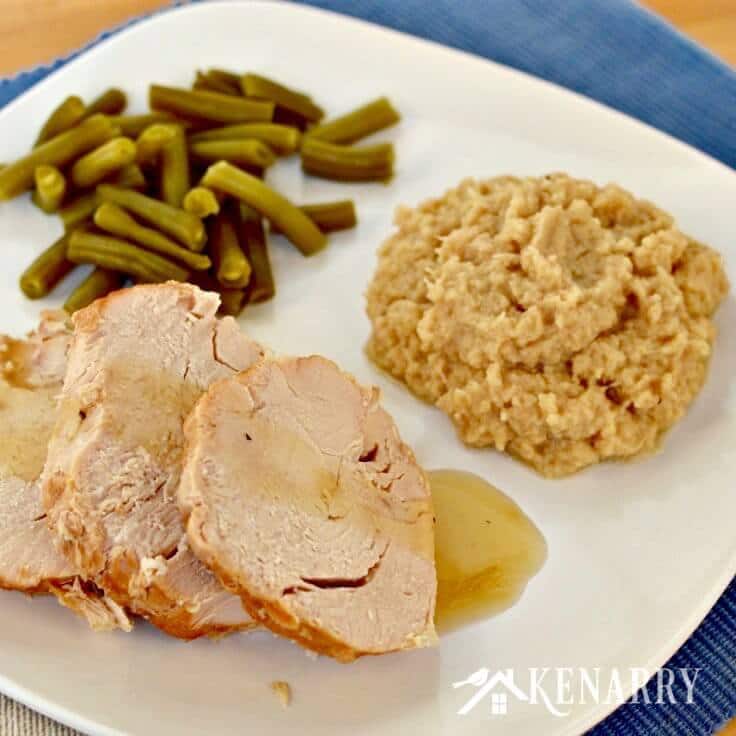 What an easy way to make turkey! This recipe for Slow Cooker Turkey includes Garlic Mashed Cauliflower right in the same crockpot for a simple and delicious dinner idea.