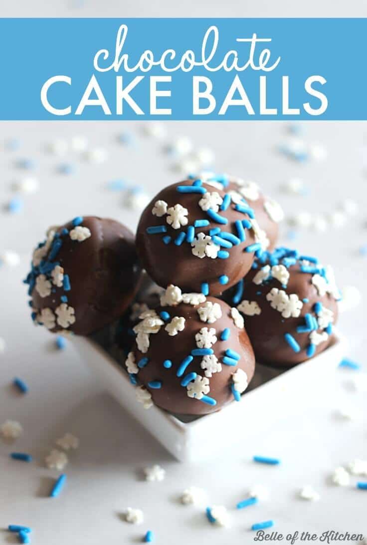 Chocolate cake balls