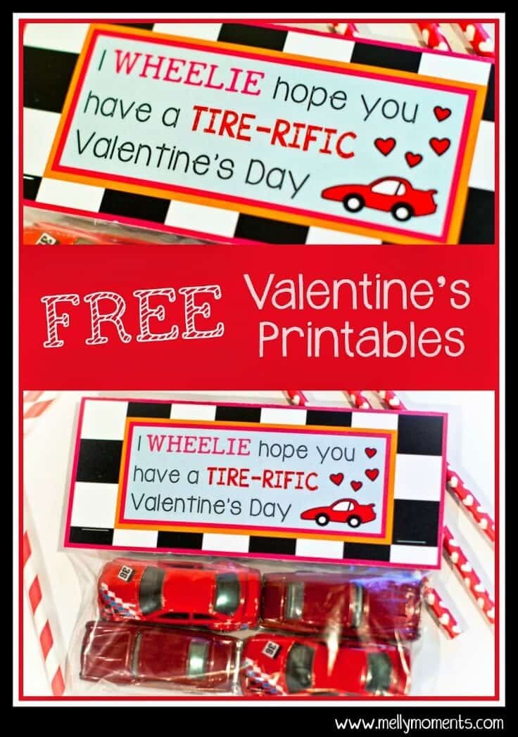 Wheel Design Valentine Cards - Melly Moments - Kids Valentine Cards featured on Kenarry.com