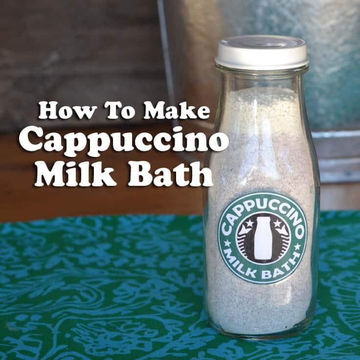 Cappuccino Milk Bath is easy to make and is a wonderful gift craft. We'll show you how and we even have a label for you to download!
