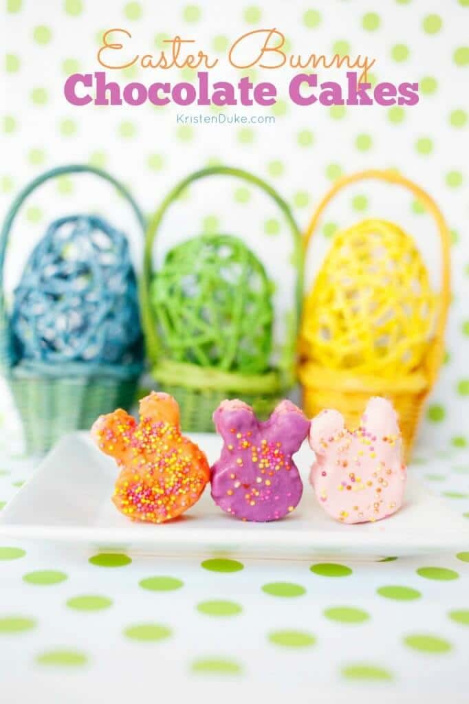 Easter Bunny Chocolate Cakes - Capturing Joy with Kristen Duke featured on Kenarry.com