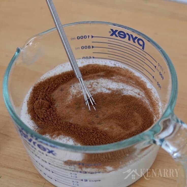 Warm Snickerdoodle Milk is an easy idea to make instead of hot cocoa to warm up on a cold winter or fall day. This sugar-free recipe uses cinnamon and vanilla to create a delicious drink the kids will love.