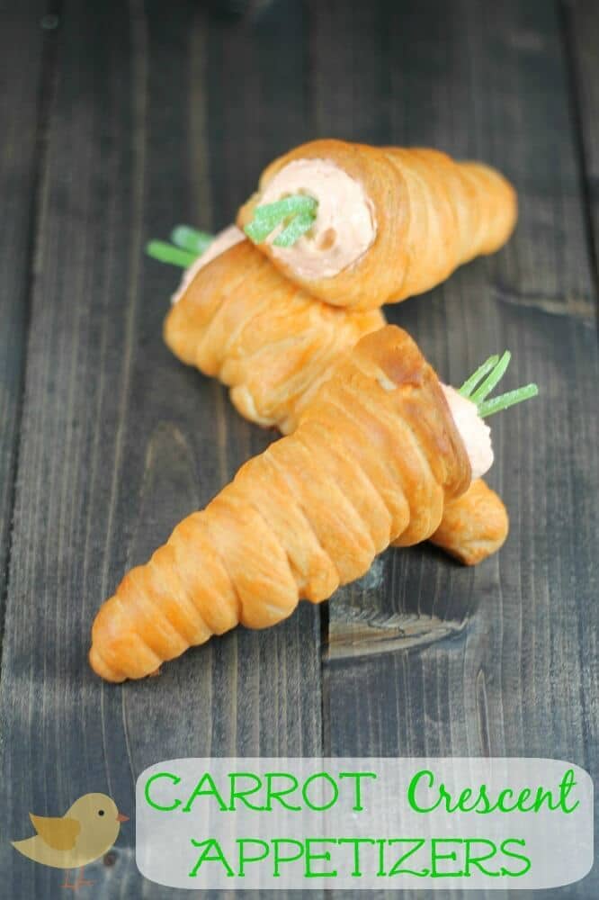 Carrot Crescents Appetizers Recipe - This Mama Loves - Easter Treats featured on Kenarry.com